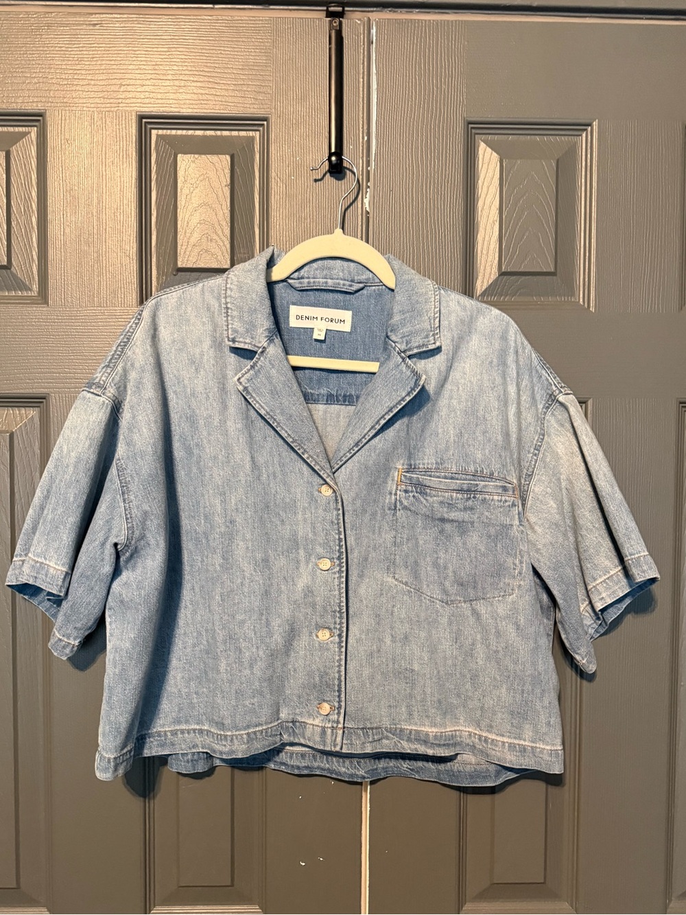 Denim Forum The Jane Boxy Denim Shirt